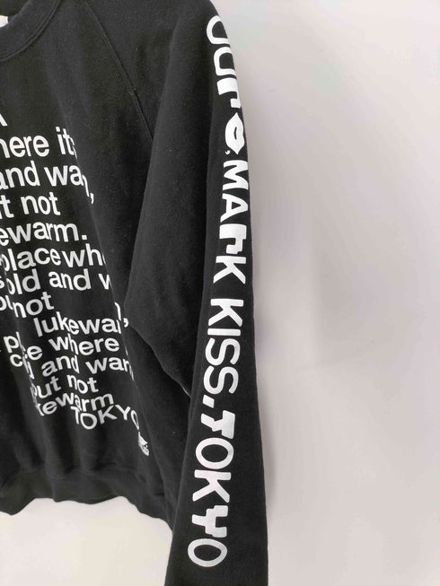 ISETAN × KISS TOKYO コラボ 文字プリント クルーネック プルオーバー スウェット Y2K レディース JPN:L