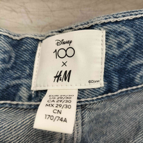 エイチアンドエム H&M 総柄 コラボデザイン ルーズデニムパンツ メンズ 29/30
