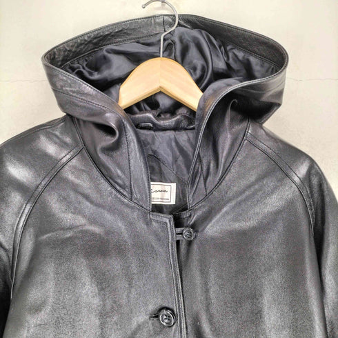 MIA CARNA lamb leather ラムレザー フーディ コート レディース FREE