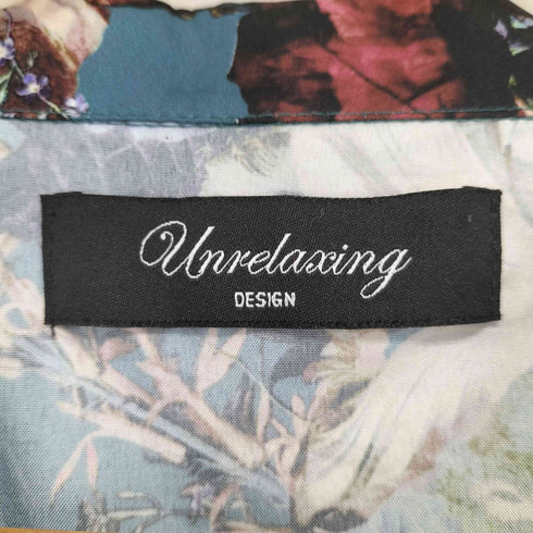 アンリラクシング unrelaxing 総柄 花柄 ビッグシルエット オーバーサイズ アロハシャツ メンズ