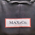 マックスアンドコー MAX&CO. MADE IN ITALY イタリア製 コーティング 加工 ダブル ジップ ギミック ブラック ジャケット ブルゾン riri ジップ Y2K レディース EUR:42