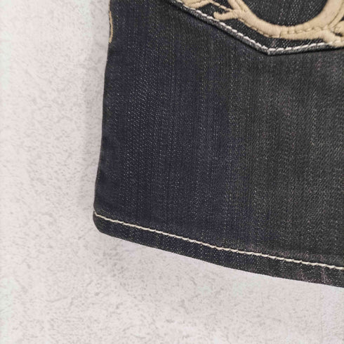 & byP&D Y2K ポケット刺繍 デニム ミニスカート レディース JPN:36