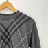 バーバリーロンドン BURBERRY LONDON Merino Wool 100% メリノ ウール 羊毛 アーガイル チェック クルーネック ニット セーター メンズ import:L