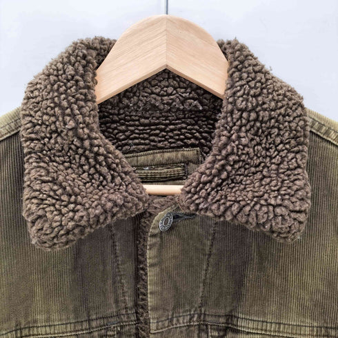 ギャップ Gap 00S 04AW OLD 4th TYPE 紺タグ デカタグ 裏地 ボア ランチ コーデュロイ トラッカー ジャケット メンズ S-M