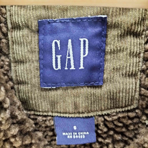 ギャップ Gap 00S 04AW OLD 4th TYPE 紺タグ デカタグ 裏地 ボア ランチ コーデュロイ トラッカー ジャケット メンズ S-M