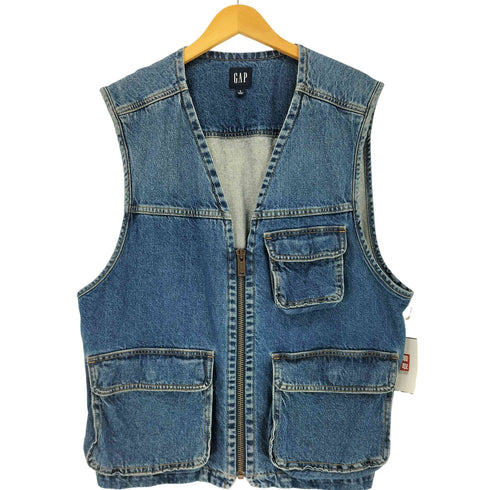 ギャップ Gap デニムカーゴベスト メンズ import:L