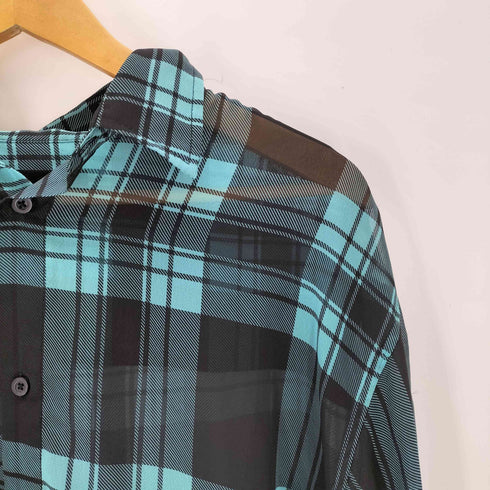 ADAMPATEK アダムパテック sheer check looose shirt チェックシャツ メンズ 1