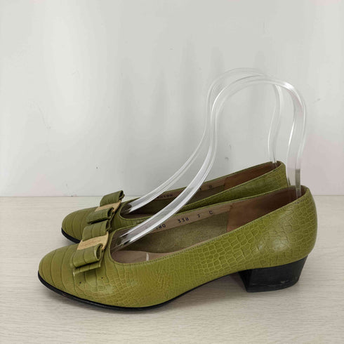 サルヴァトーレフェラガモ Salvatore Ferragamo ヴァラリボン パンプス レディース US:7