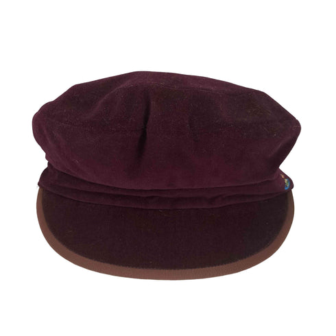 ヴィヴィアンウエストウッド Vivienne Westwood Accessories Deep Purple Velvet Beret パープル ベルベット ベレー帽 レディース