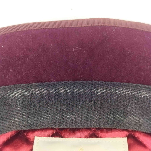 ヴィヴィアンウエストウッド Vivienne Westwood Accessories Deep Purple Velvet Beret パープル ベルベット ベレー帽 レディース
