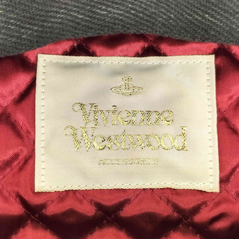 ヴィヴィアンウエストウッド Vivienne Westwood Accessories Deep Purple Velvet Beret パープル ベルベット ベレー帽 レディース