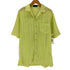 LAVANE NEW YORK シワ加工 ボックス 開襟 半袖 シャツ メンズ L