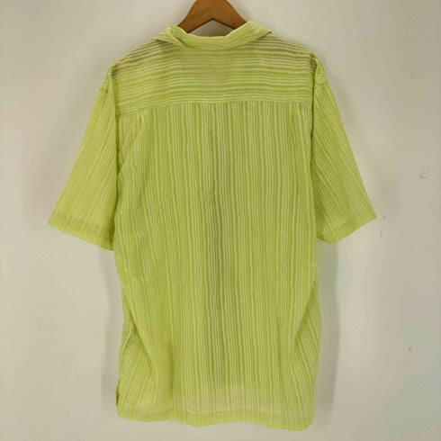 LAVANE NEW YORK シワ加工 ボックス 開襟 半袖 シャツ メンズ L