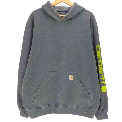 カーハート Carhartt ミッドウェイト シグネチャースリーブロゴ プルオーバーパーカー メンズ import:L