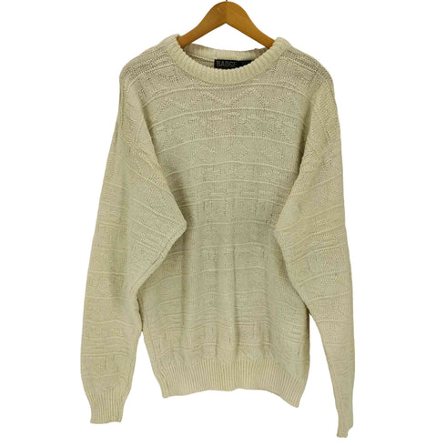 BUDGE バッジ ノルディック クルーネック ニット メンズ L