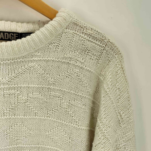 BUDGE バッジ ノルディック クルーネック ニット メンズ L