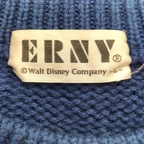 90S ERNY キャラクターデザイン 編み込み ニット セーター メンズ import:L