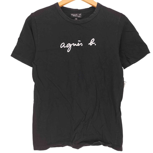 アニエスベーオム Agnes b.homme Coulos クルーロス ロゴプリント コットン 半袖 Tシャツ メンズ JPN:1