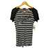 ハーレーダビッドソン HARLEY-DAVIDSON ビジュー ボーダー ロゴ プリント Tシャツ Y2K レディース import:M