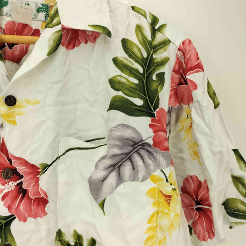 トゥーパームス TWO PALMS ボタニカル柄 レーヨン S/S アロハ シャツ メンズ import:M