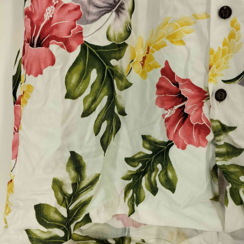 トゥーパームス TWO PALMS ボタニカル柄 レーヨン S/S アロハ シャツ メンズ import:M