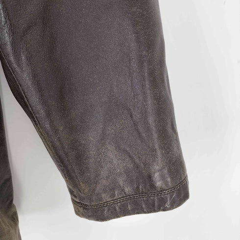 バルマンパリ BALMAIN PARIS LAMB LEATHER ラムレザー レザージャケット メンズ M
