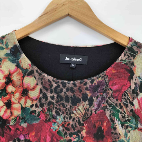 デシグアル Desigual フラワーアニマルプリントワンピース レディース import:M