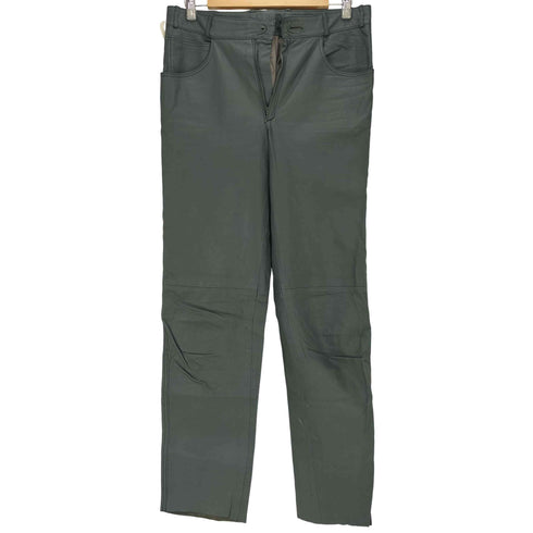 シーアンドエー C&A PIGSKIN LETHER ピッグレザー 5ポケット ストレート パンツ メンズ EUR:46-48