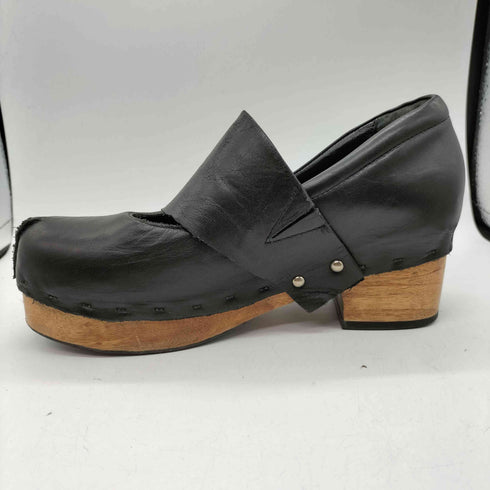 ズッカ ZUCCa Wooden Clogs S ウッド サボ パンプス ブラック レディース JPN:S