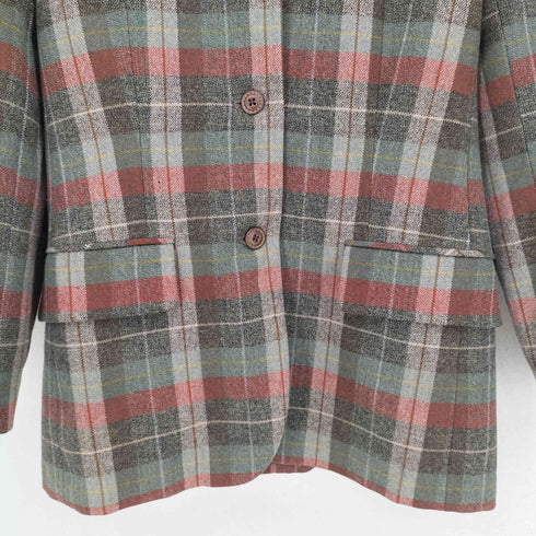 クリスチャンディオール Christian Dior SPORTS ウールチェック3Bテーラードジャケット レディース import:M