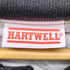 ハートウェル HARTWELL 80-90S USA製 裏地キルティング 中綿 パデット ナイロン バーシティー ジャケット スタジャン ブラック メンズ XXL