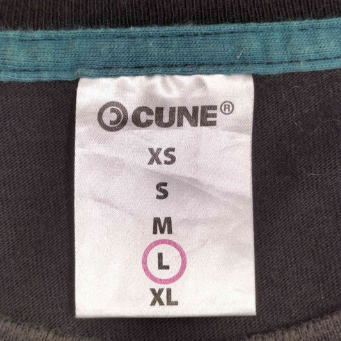 キューン CUNE 手押し車 プリント クルーネック 半袖 Tシャツ メンズ JPN:L