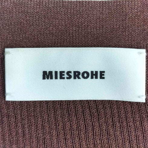 ミースロエ MIESROHE 25SS オーガニック リブニット カーディガン レディース FREE