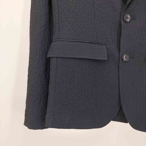 ザラ ZARA シアサッカー 2B シングル サマー テーラード ジャケット メンズ import:S