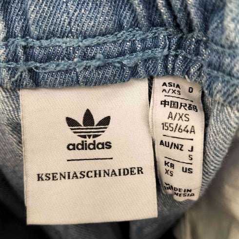 アディダスオリジナルス adidas Originals KSENIASCHNAIDER サイド フリンジ デニム パンツ レディース XS