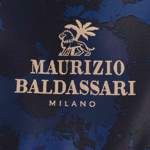 マウリツィオバルダサーリ MAURIZIO BALDASSARI 裏地迷彩 異素材切替 ダウン ハーフ コート メンズ EUR:46