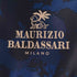 マウリツィオバルダサーリ MAURIZIO BALDASSARI 裏地迷彩 異素材切替 ダウン ハーフ コート メンズ EUR:46