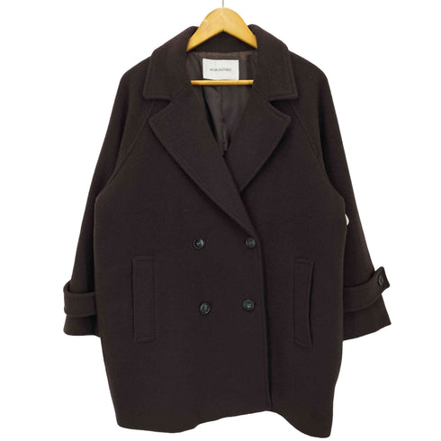 ナチュラルビューティーベーシック NATURAL BEAUTY BASIC 25AW ダブルブレストフォルムミドルコート レディース JPN:S