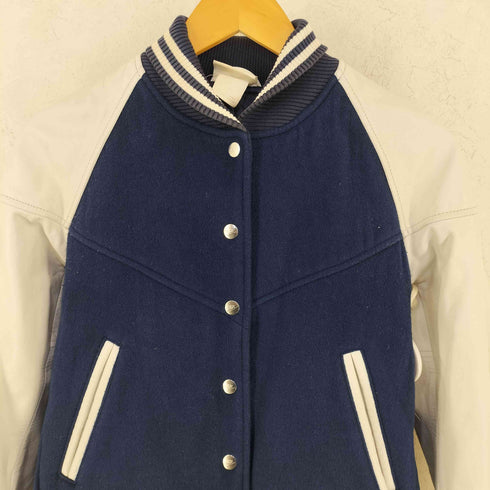 サカイ Sacai ウール混 フレアシルエット スタジャン Pleated Back Destroyer プリーテッド バック デストロイヤー メンズ S