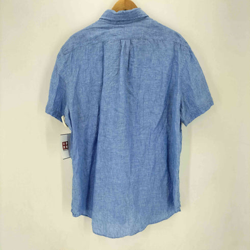 ラルフローレン RALPH LAUREN CLASSIC FIT ポニー刺繍 リネン S/S スタンドカラーシャツ メンズ JPN:L