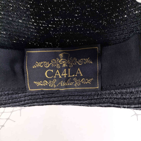 カシラ CA4LA ドットチュール ストロー ベレー帽 レディース