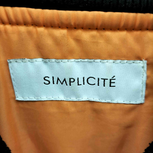 シンプリシテェ SIMPLICITE MA-1 ブルゾン ジャケット レディース FREE