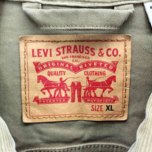 リーバイス LEVI STRAUSS&CO STOCK TRUCKER JACKET 襟キルティングトラッカージャケット メンズ JPN:XL