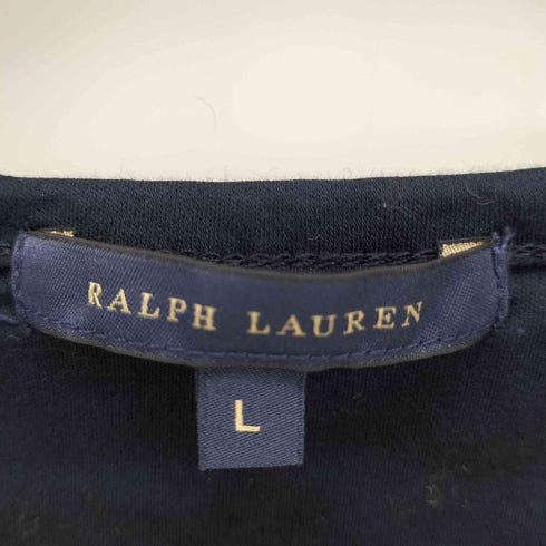 ラルフローレン RALPH LAUREN スモールポニー刺繍 Uネック L/S カットソー レディース import:L