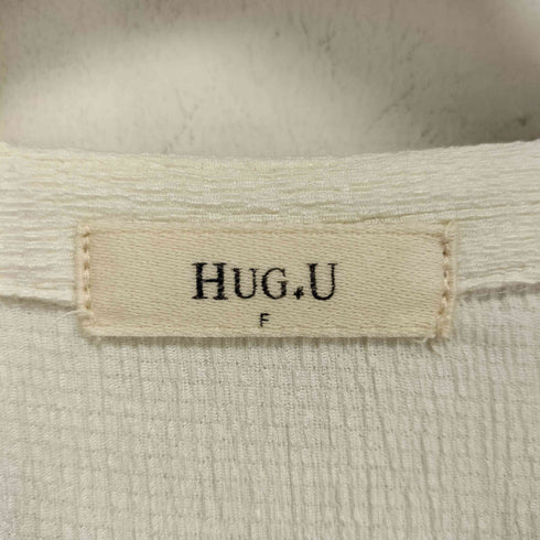 HUG.U 楊柳 キーネック ブラウス レディース FREE