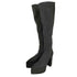 イエロー YELLO TOKYO BLACK CHUNKY HEEL LONG BOOTS トウキョウブラック チャンキーヒール ロングブーツ レディース L