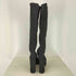 イエロー YELLO TOKYO BLACK CHUNKY HEEL LONG BOOTS トウキョウブラック チャンキーヒール ロングブーツ レディース L