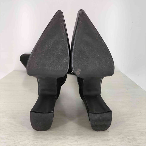 イエロー YELLO TOKYO BLACK CHUNKY HEEL LONG BOOTS トウキョウブラック チャンキーヒール ロングブーツ レディース L