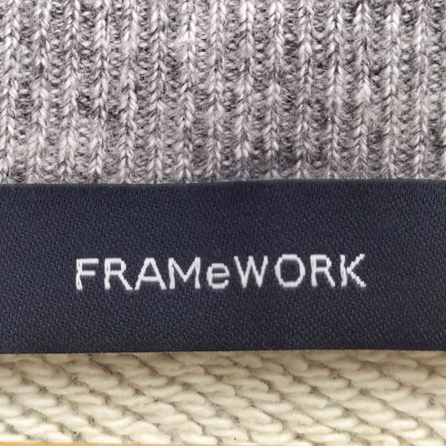 フレームワーク FRAMeWORK 24AW ボートネックワイドスウェット レディース FREE