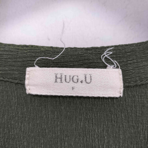 HUG.U 楊柳 キーネック ブラウス レディース FREE